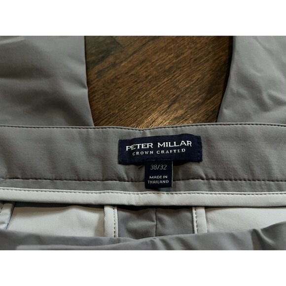 NWT Peter Millar Blade Performance Ankle Sport Pants Gale Grey Mens 38x32 $185 - Picture 4 of 8